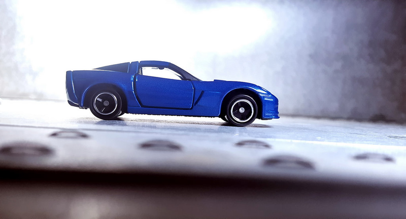 Illustration for article titled A blue Corvette